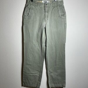 Mountain Khakis Hiking Pants Mens 32x32 Green Original Hiking Canvas Rugged